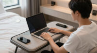Ergonomics in a Hotel Room: Avoiding Laptop Neck While Traveling