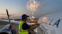 Firework Strike Delta Flight 1076