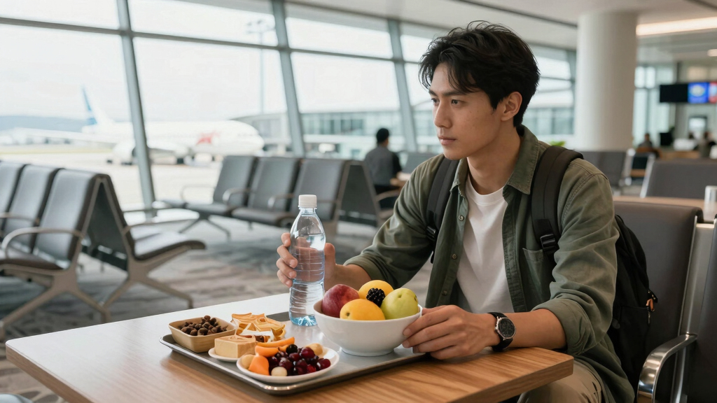 What to Eat and Drink Before and During a Long Flight